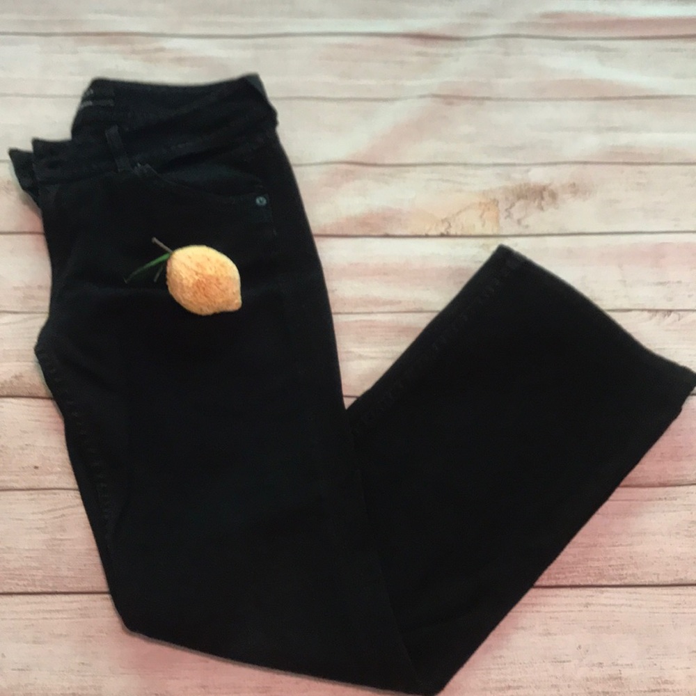 Hudson Black Mid-Rise Bootcut Jeans Size 30